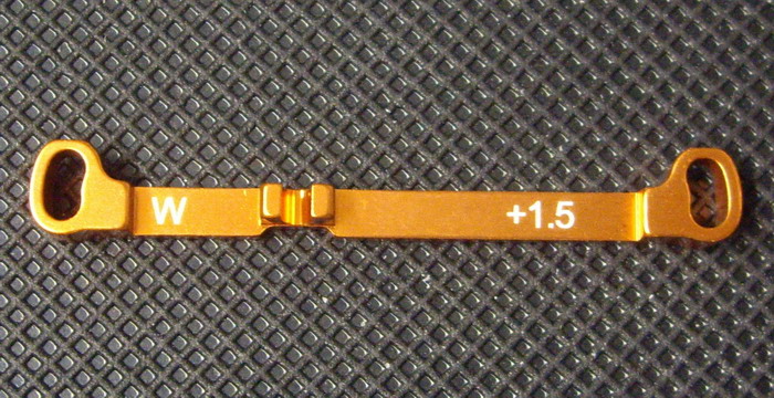 Barre de direction alu +1.5 (w) Orange