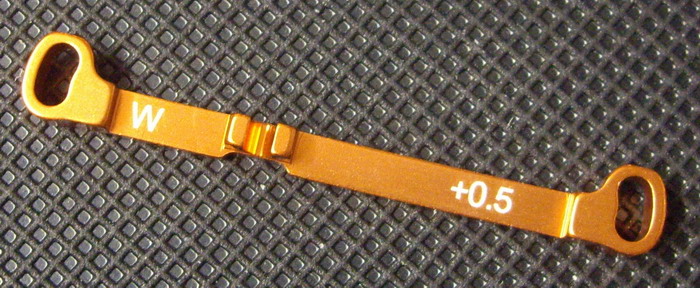Barre de direction alu +0.5 Mr03 (w) Orange
