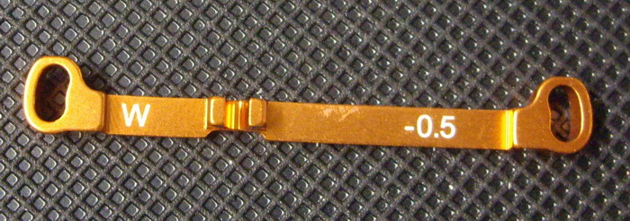 Barre de direction alu -0.5 (w) orange