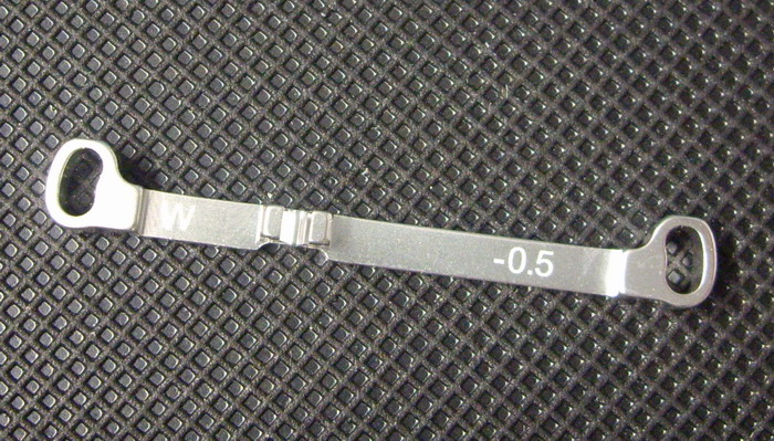 Barre de direction alu -0.5 (w) Silver