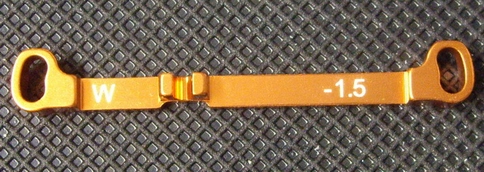 Barre de direction alu -1.5 (w) Orange