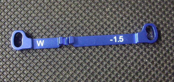Barre de direction alu -1.5 (w) bleu