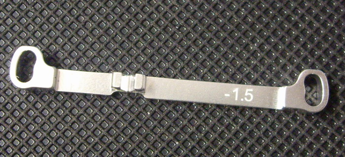 Barre de direction alu -1.5 (w) Silver