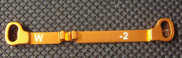 Barre de direction alu -2 Mr03 (w) Orange