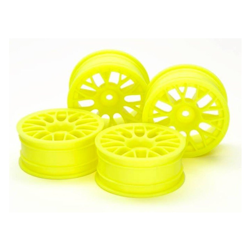 Jantes 24mm Type BBS Jaune (x4) 54850 tamiya