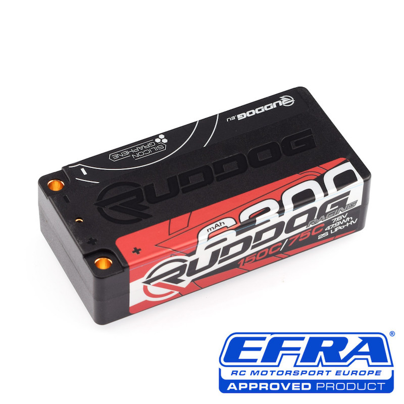 IPO RUDDOG 6300mAh 150C 7.6V LiHV Shorty