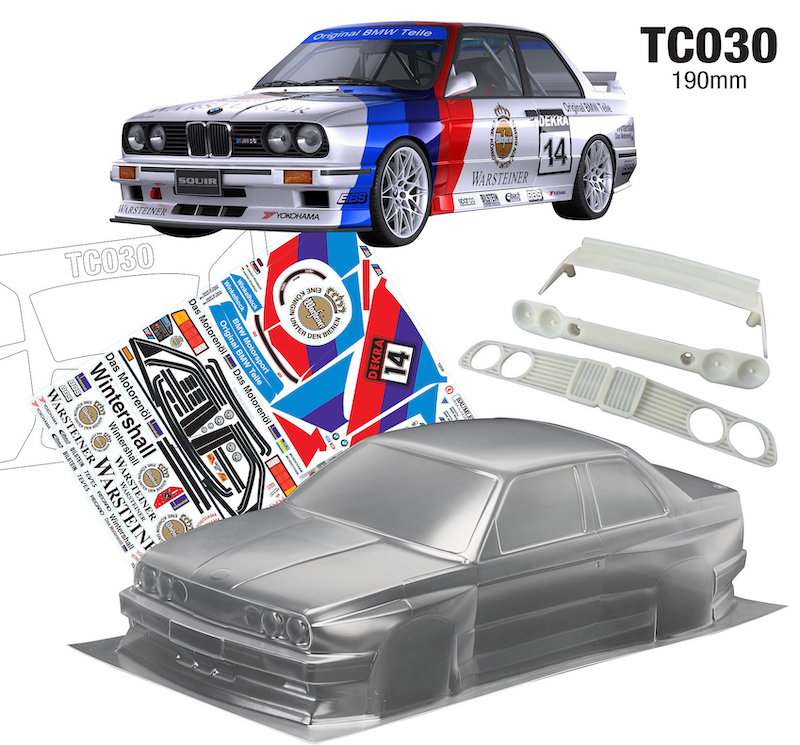 Carrosserie BMW E30 M3 W/3D WING/BUMPER (190MM) TC030