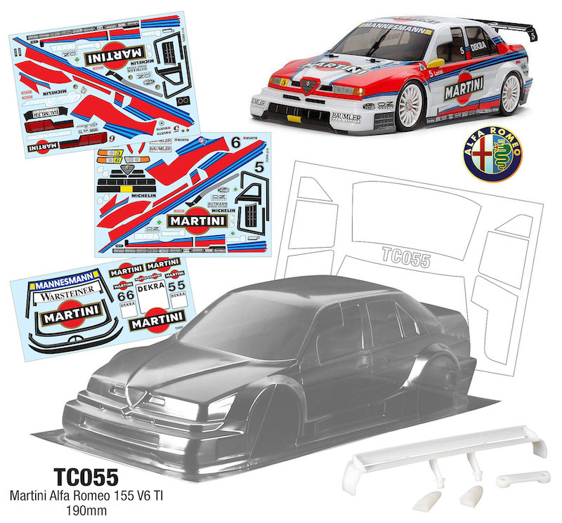 Carrosserie TC055 1/10 Alfa Romeo 155 V6 TI, 190mm