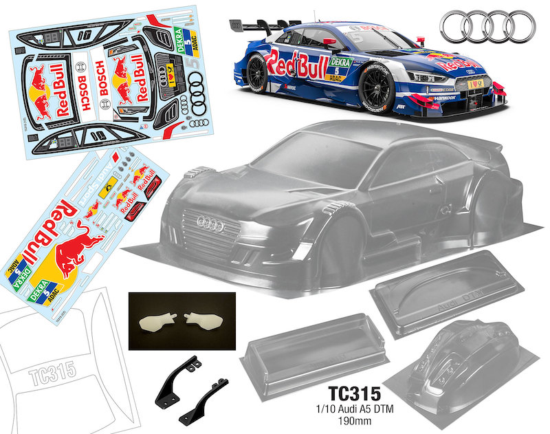 Carrosserie Audi A5 DTM 190Mm