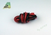 Fil silicone AWG8 - 8.3 Rouge + Noir (2x1m)