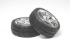 Roues Chromes  pneus radiaux 24 mm - TAMIYA 53955