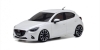 CARROSSERIE Mini-Z MAZDA DEMIO XD TOURING WHITE PEARL + JANTES 4