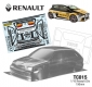 Carrosserie Renault Clio, 190mm 1/10 TC015