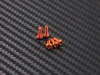 Vis Alu Orange 2X6 Mm Plastique tte BTR